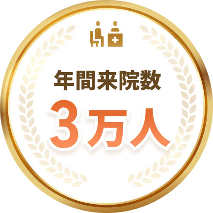 年間来院数3万人